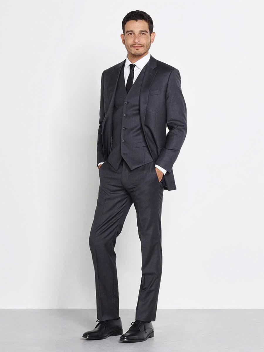 Suit Xám Than Ba Mảnh Gilê — SN-015