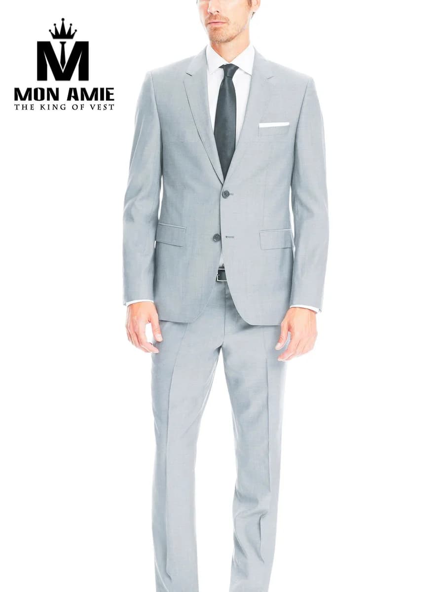 Suit Xám Bạc Phom Ôm — SN-041