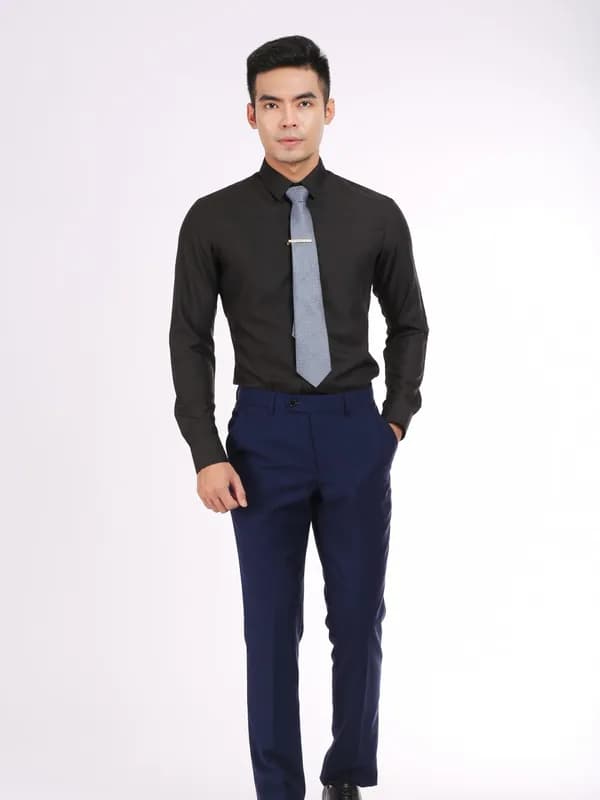Tuxedo Xanh Coban Ve Khăn — TUX-036