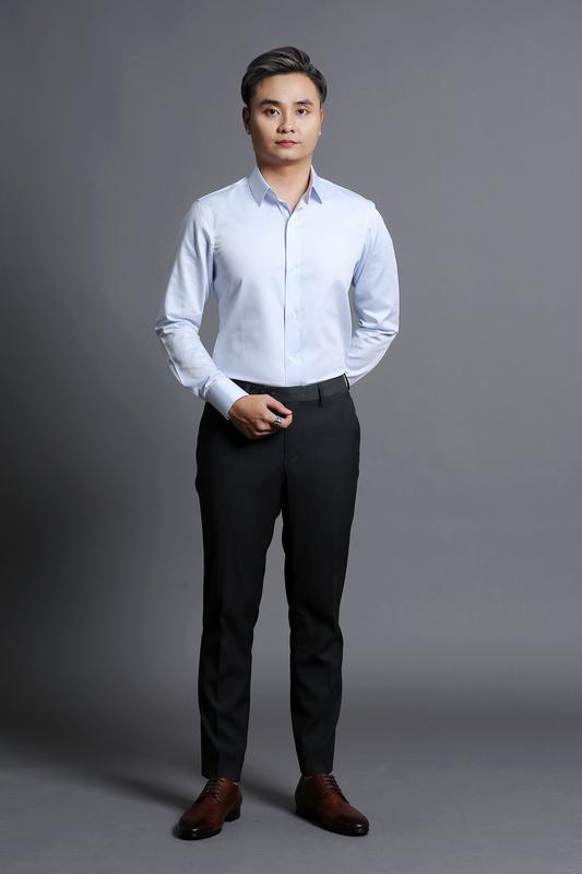 Áo Sơ Mi Nam Trắng Kẻ Caro