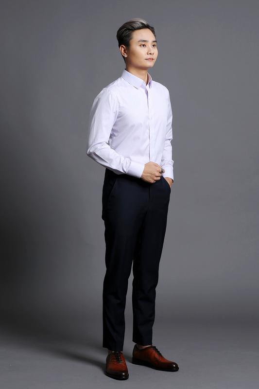 Áo Sơ Mi Nam Trắng Trơn Lịch Lãm