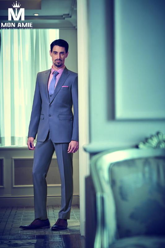 Bộ Comple Cao Cấp Xanh Ánh Xám K102-4
