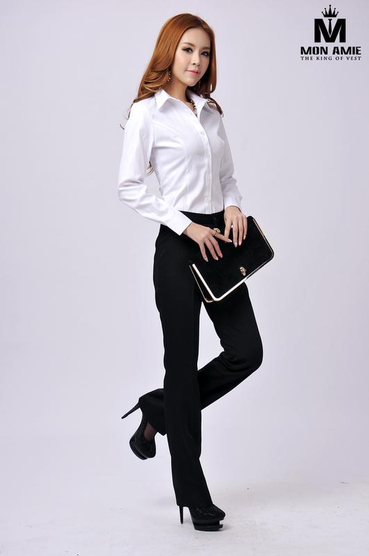Sơ Mi Nữ Công Sở Trắng Dài Tay