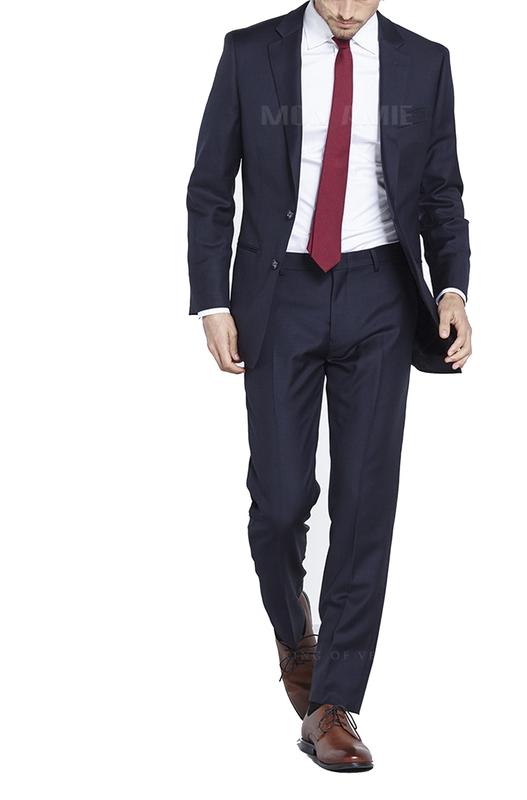 Bộ Suit Nam Xanh Ánh Tím 50% Wool A50.039