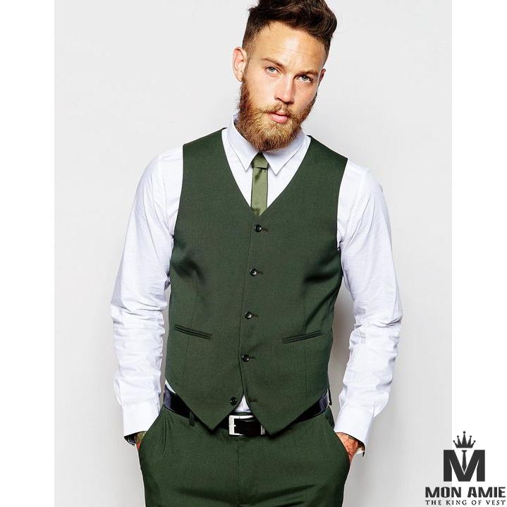 Áo Ghi Lê Nam  Xanh Rêu S15