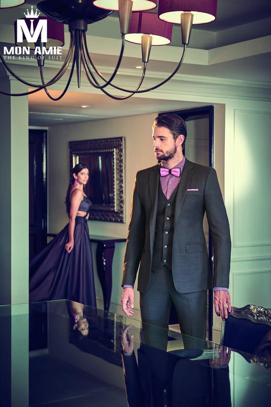 Bộ Vest Doanh Nhân Cao Cấp Xám Đậm D567-1