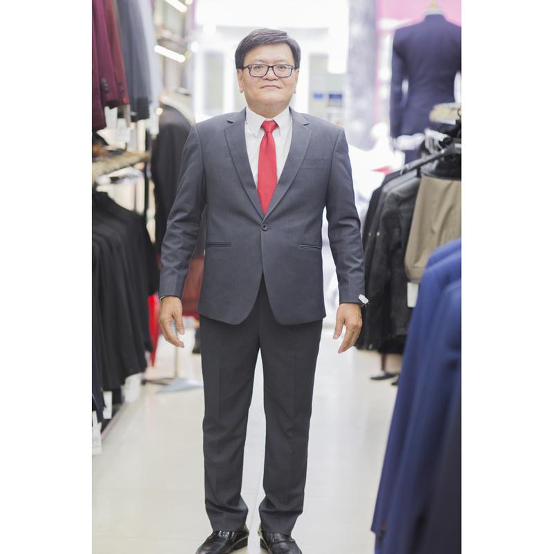 Bộ Vest Sui Gia Màu Xám A50.044