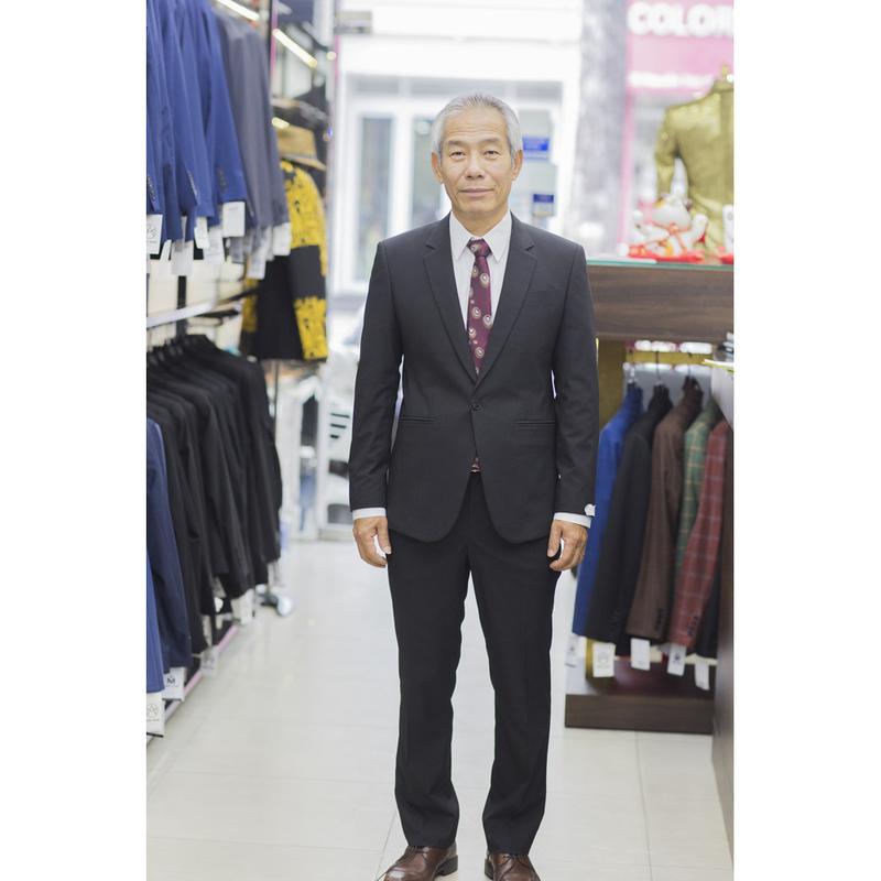 Bộ Vest Sui Gia Màu Đen A50.001