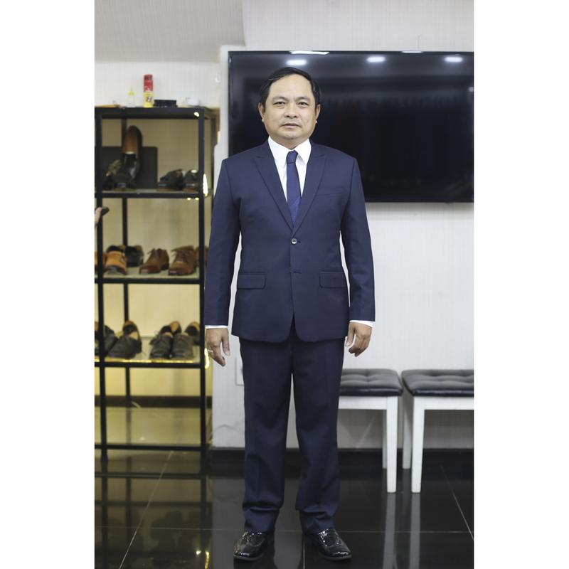 Bộ Vest Sui Gia Màu Xanh Navy B52.004